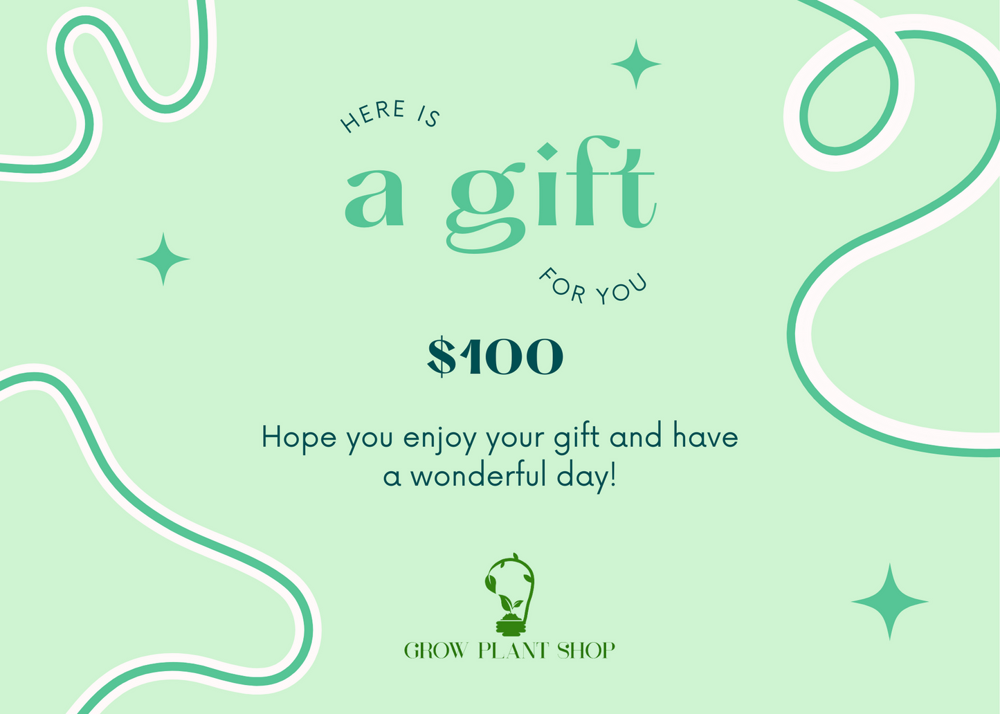Grow Plant Shop Gift Card